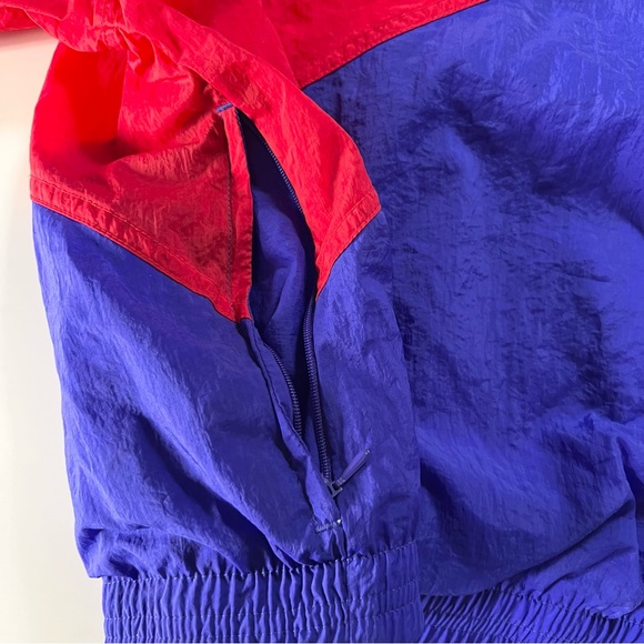 Vintage Nike Swoosh 80s 90s Full Zip Windbreaker Embroidered Logo L Unisex - Picture 8 of 16